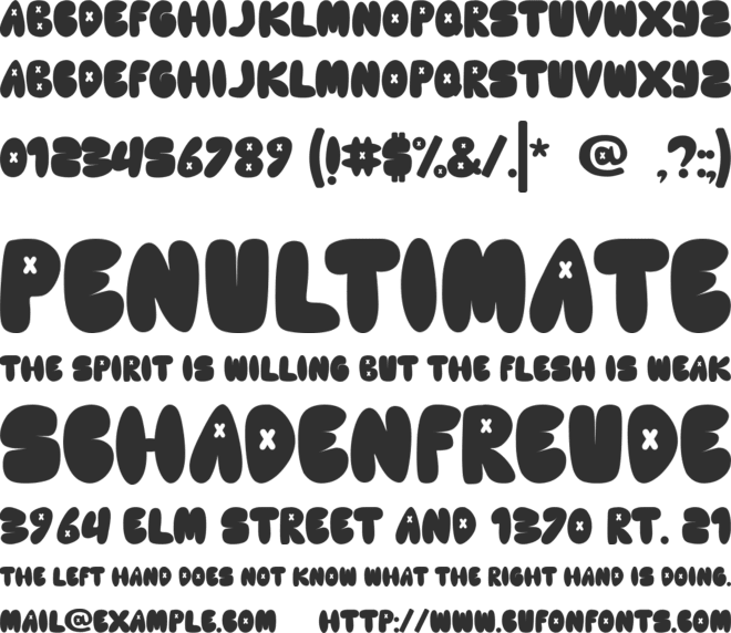Cute Lime font preview