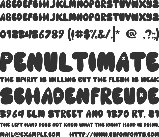 Cute Lime font preview