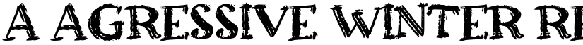 a Agressive Winter Regular font