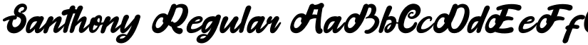 Santhony Regular font