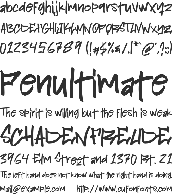 Street Power font preview