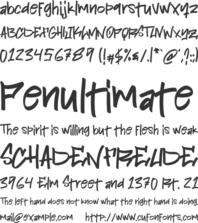 Street Power font preview