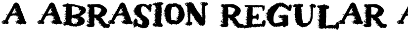 a Abrasion Regular font