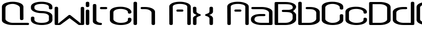 QSwitch Ax font