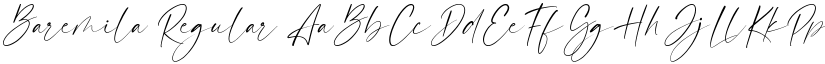 Baremila Regular font