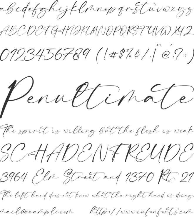 Heritage font preview