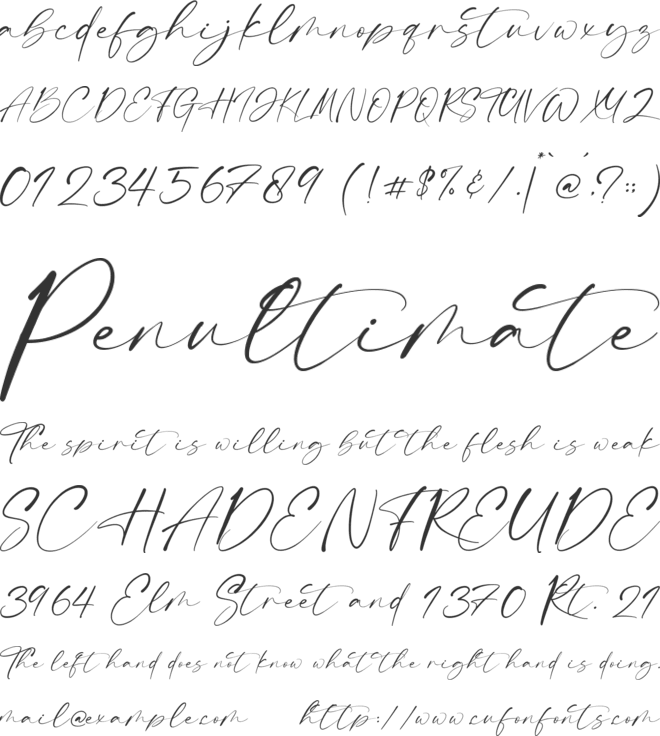 Heritage font preview