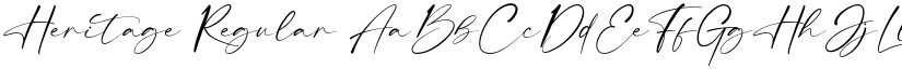 Heritage Regular font