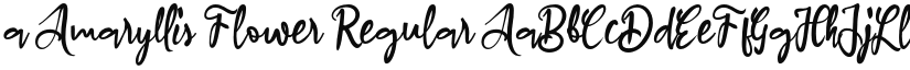 a Amaryllis Flower font download