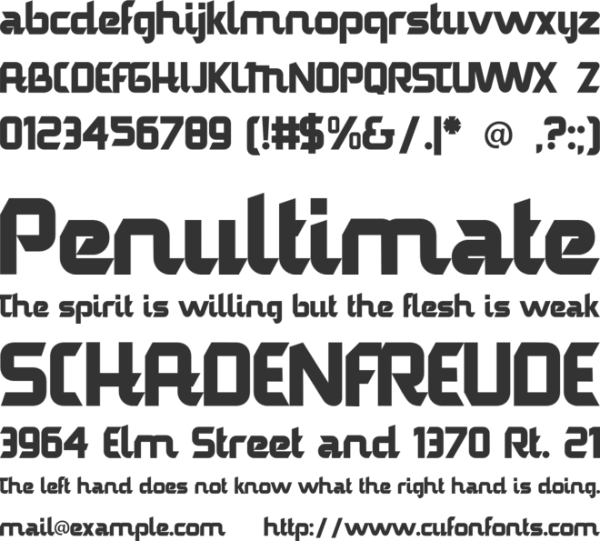 ALFOBES font preview