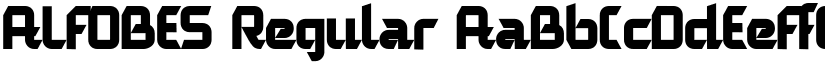 ALFOBES Regular font