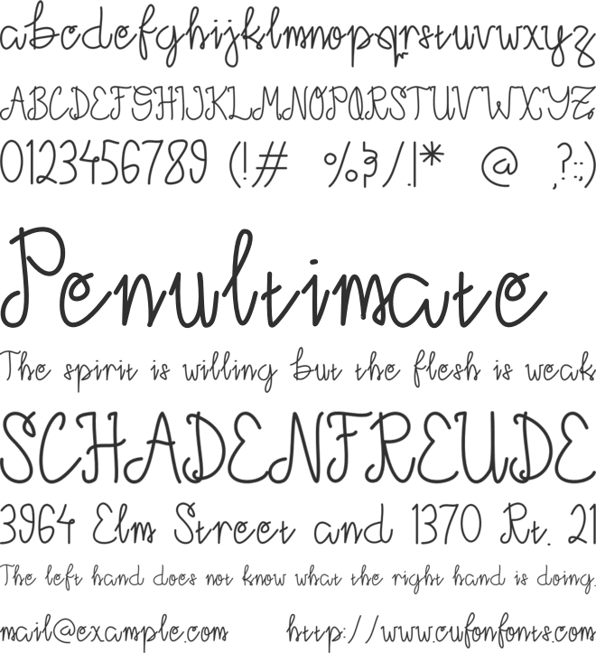Wisconsin font preview