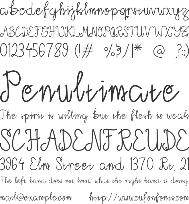 Wisconsin font preview