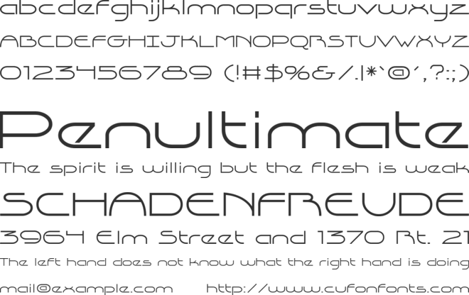 Capsule font preview
