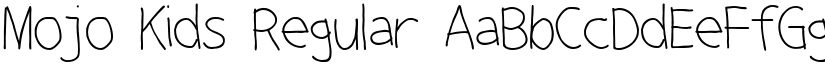Mojo Kids Regular font