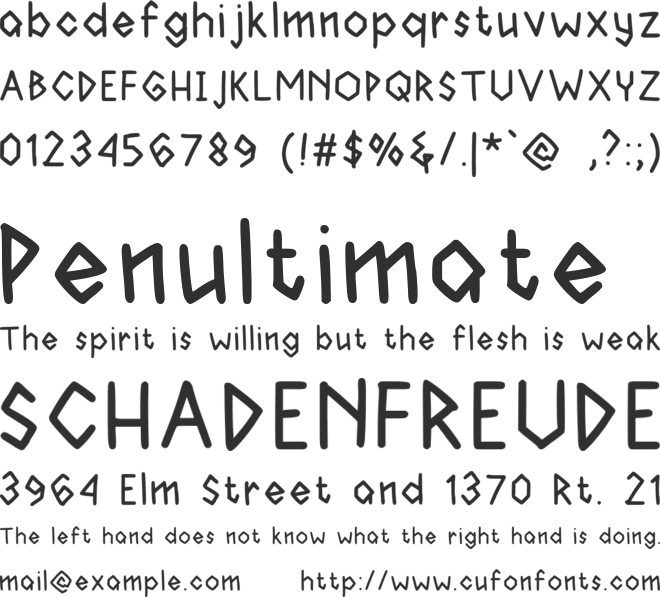 Twisted Zigzag font preview