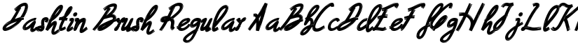 Dashtin Brush Regular font