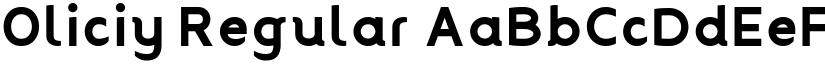 Oliciy Regular font