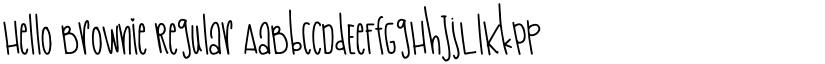 Hello Brownie Regular font