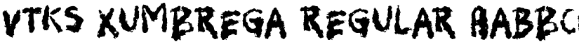 Vtks Xumbrega Regular font