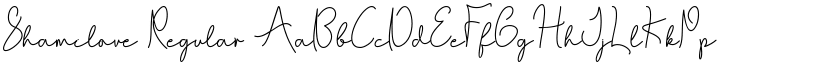 Shamilove Regular font