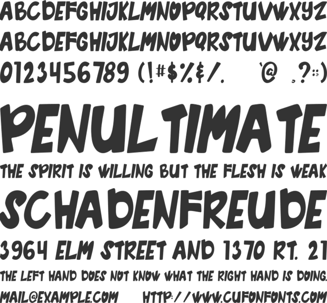 Waffle Crisp font preview