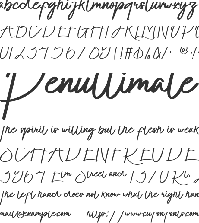 Hokaide font preview