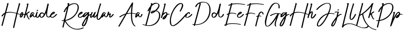 Hokaide Regular font
