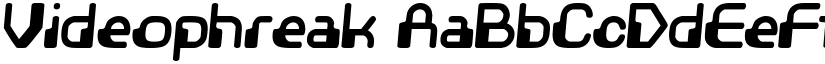 Videophreak font