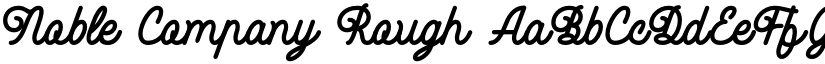 Noble Company Rough font