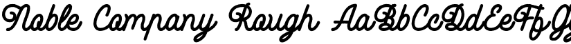 Noble Company Rough font