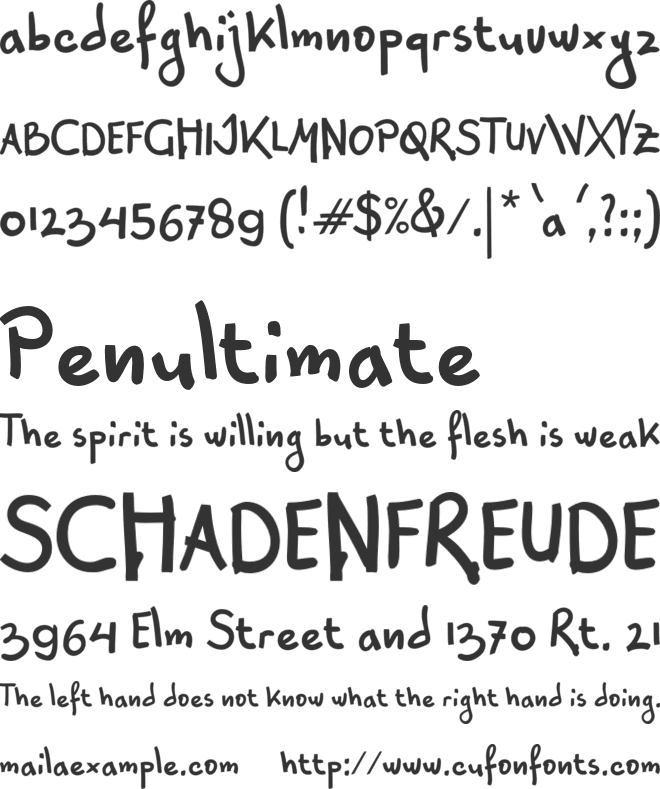 Haeres Letter font preview