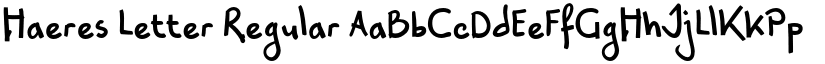 Haeres Letter Regular font