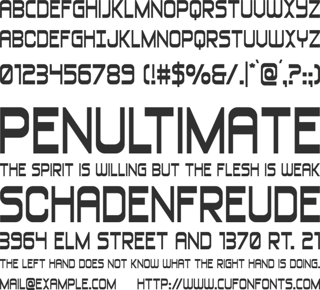 Blizzard Shaft Wide font preview