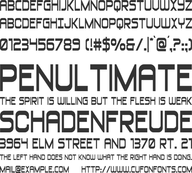 Blizzard Shaft Wide font preview