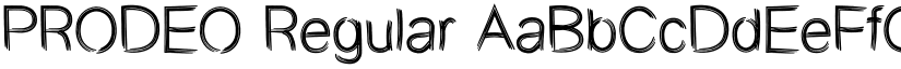PRODEO Regular font
