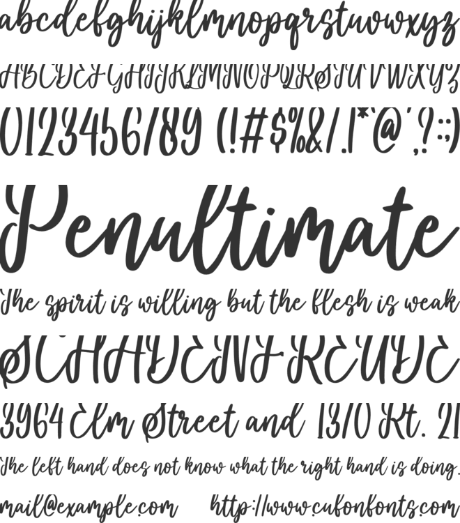 you are my everythink script fo font preview