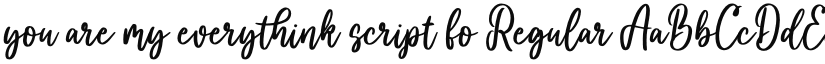 you are my everythink script fo font download