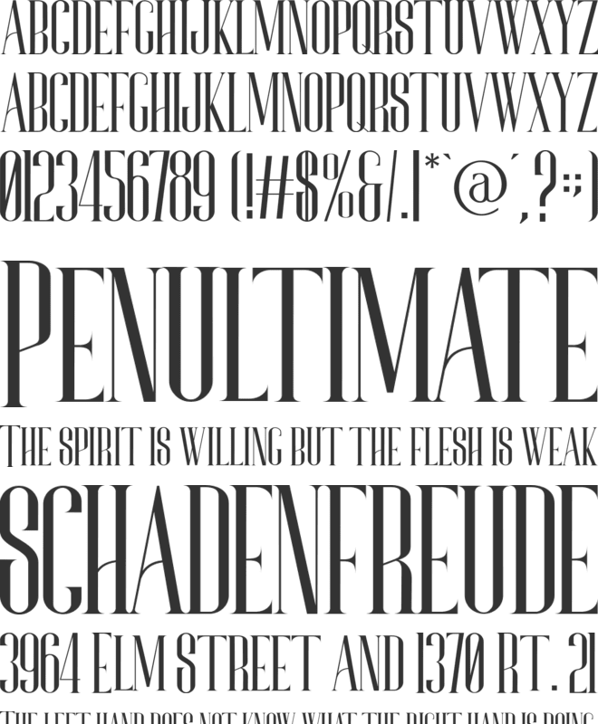 Bonjour font preview