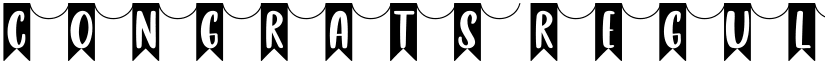 Congrats Regular font