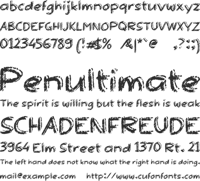a Aromanis font preview