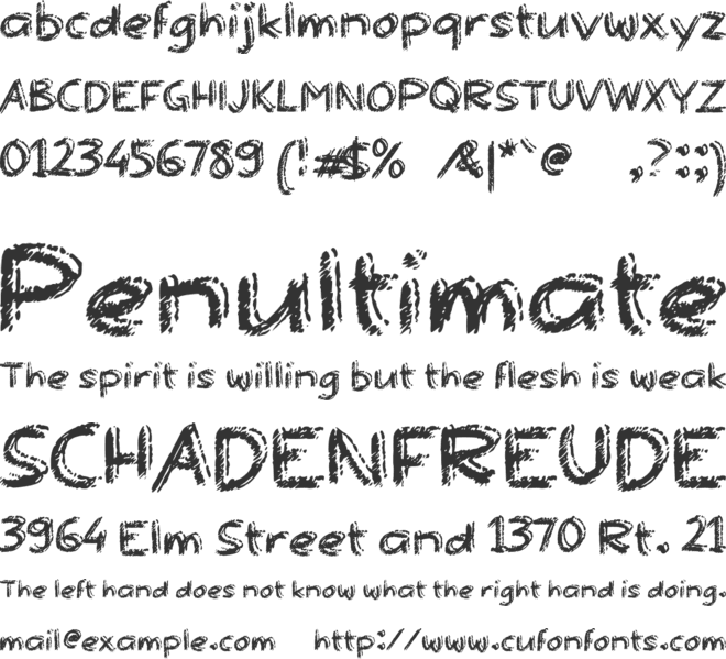 a Aromanis font preview
