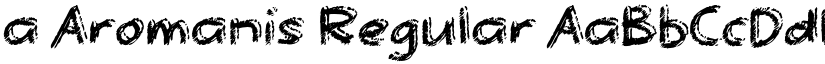 a Aromanis Regular font