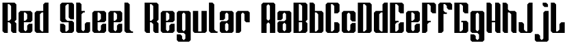 Red Steel Regular font