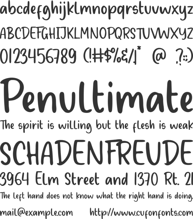 Delight Coffee font preview