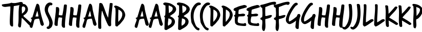 TrashHand font