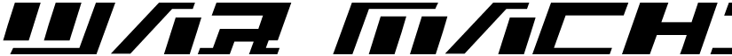 War Machine font