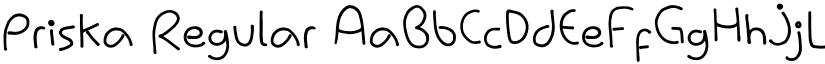 Priska Regular font