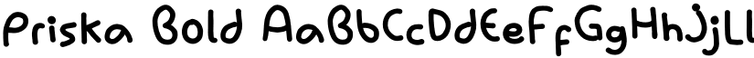 Priska Bold font