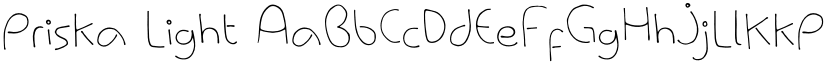 Priska Light font